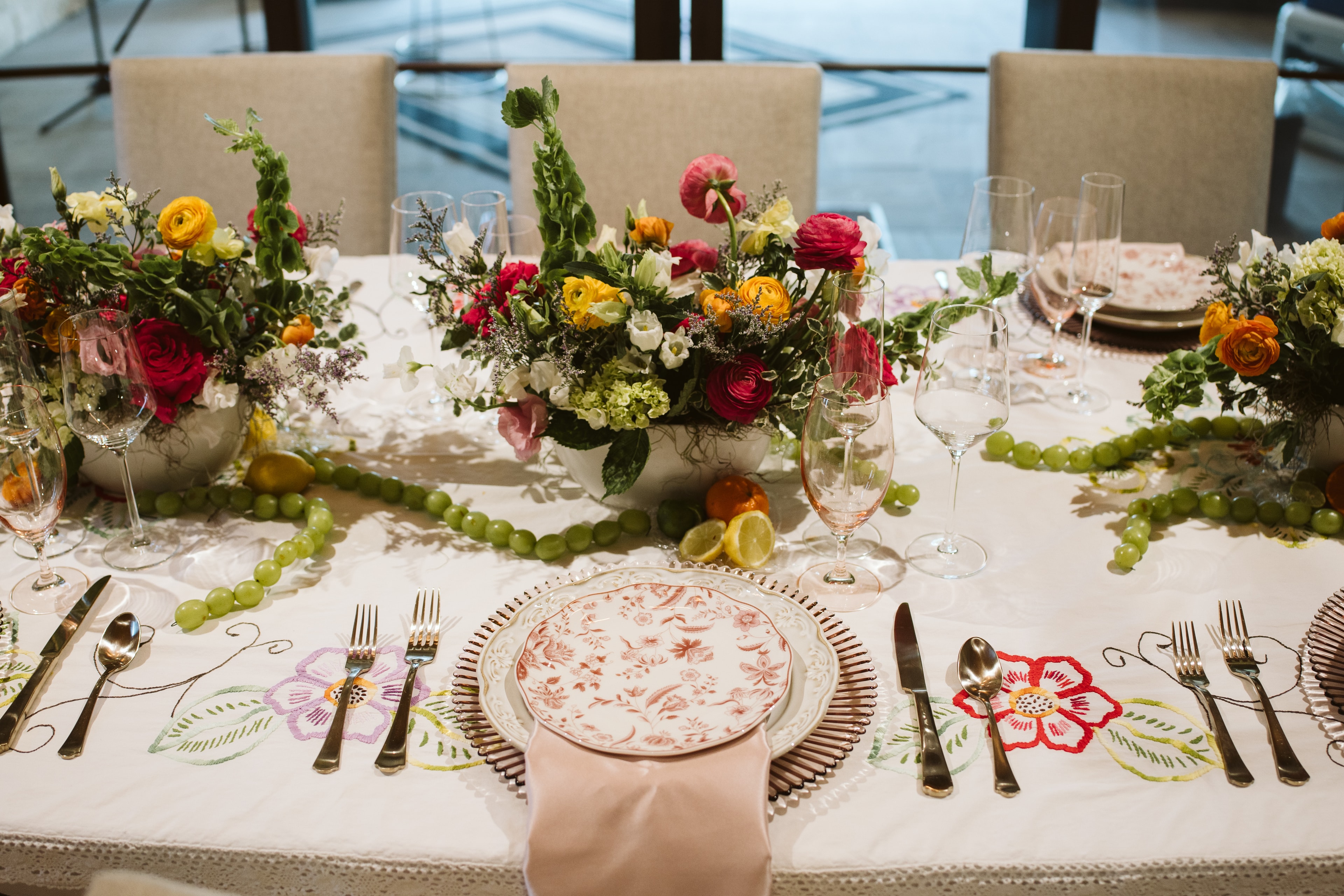 Intimate outdoor wedding ceremony at Mila's Garden